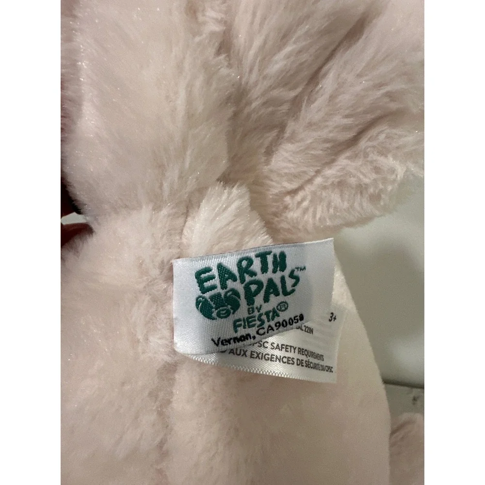 Earth Pals Plush Harp Seal Stuffed Animal Pink Cream Recycled Petting Zoo 16in